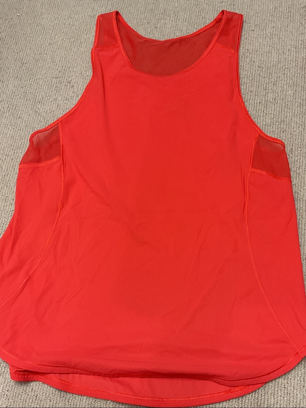 lululemon athletica vintage Red Scoop Neck Athletic Tank